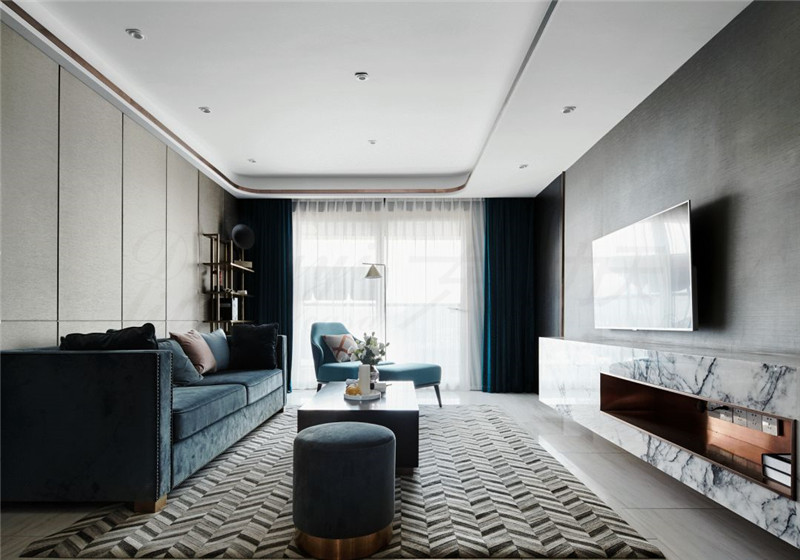 郑州装修公司港式新古典混搭大三室案例，轻奢生活，宜室家