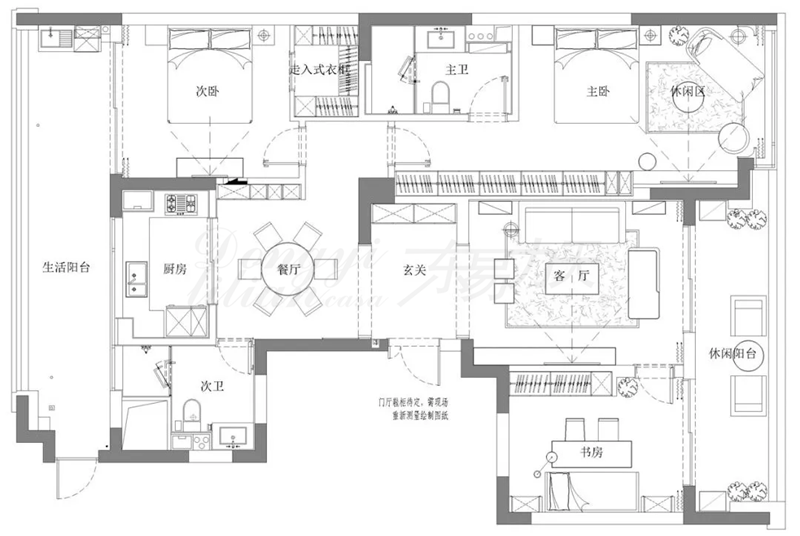 郑州装修公司港式新古典混搭大三室案例，轻奢生活，宜室家