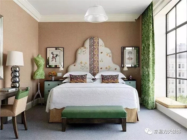 郑州家装公司卧室窗帘配色案例，攻略都市时尚风潮