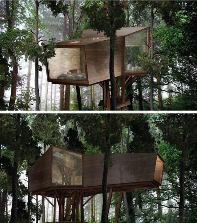 河南东易力天装饰，别墅豪宅设计施工 会开花呼吸的童话树屋