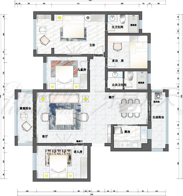 东易力天装饰150平*美新中式，无需追随，一直经典