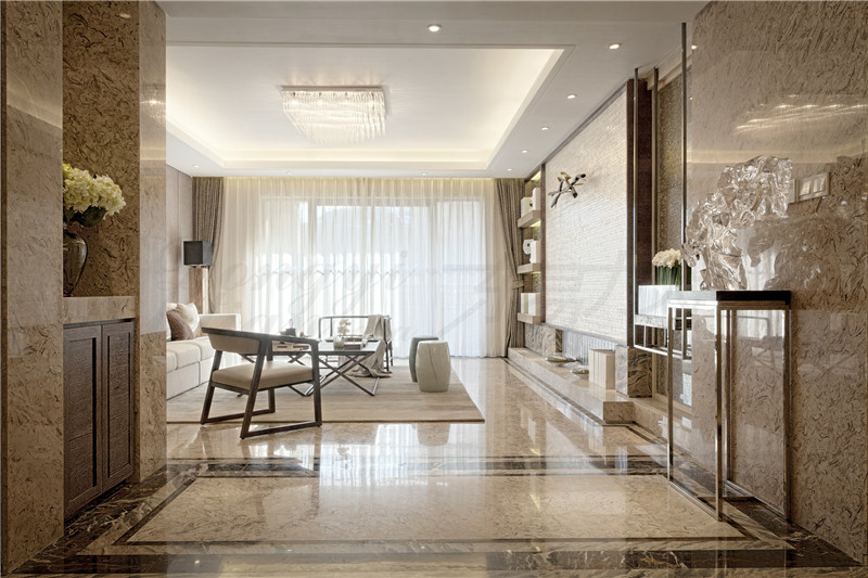 郑州别墅装修新中式新色彩，清雅东方居所