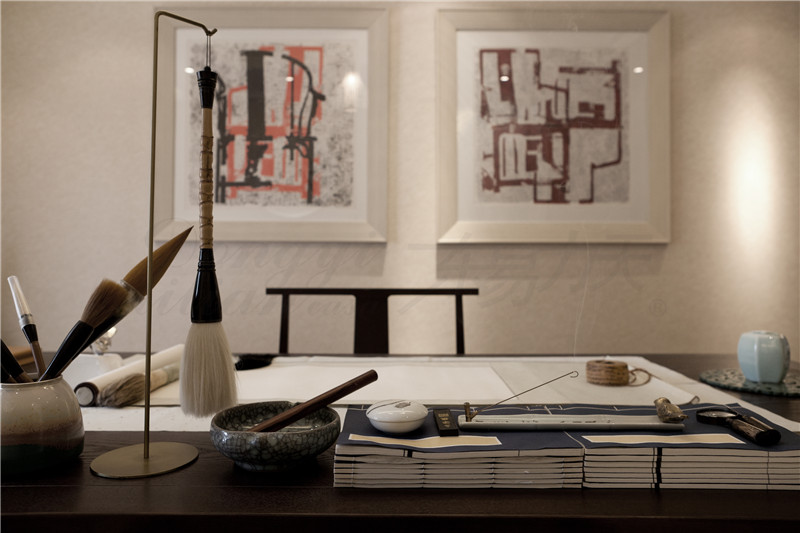 郑州别墅装修新中式新色彩，清雅东方居所