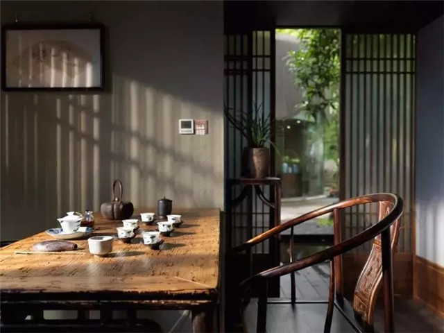 美的让外国人看呆的中式茶装修，东易力天装饰*美中式茶室分享