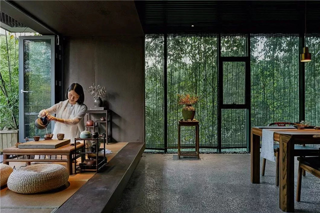 美的让外国人看呆的中式茶装修，东易力天装饰*美中式茶室分享