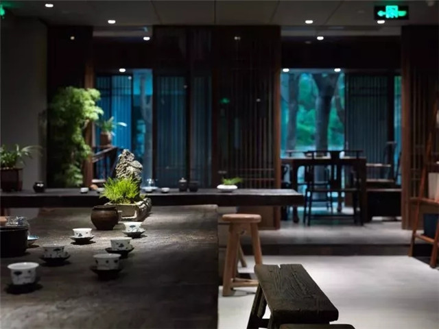 美的让外国人看呆的中式茶装修，东易力天装饰*美中式茶室分享