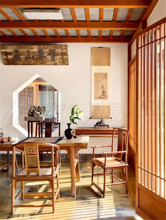 美的让外国人看呆的中式茶装修，东易力天装饰*美中式茶室分享