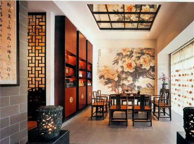 美的让外国人看呆的中式茶装修，东易力天装饰*美中式茶室分享