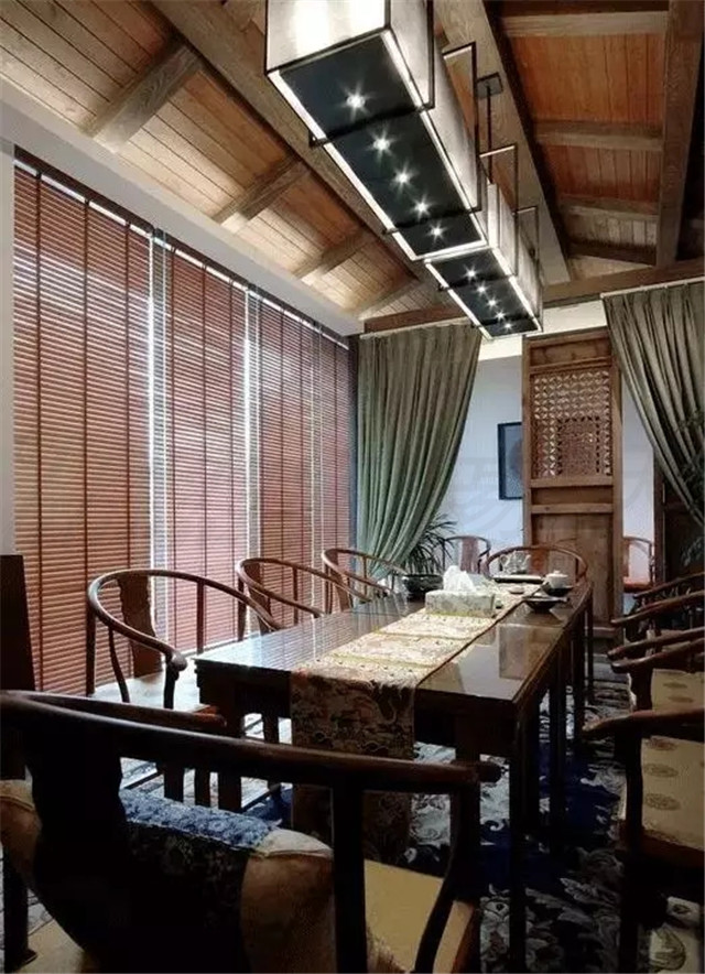 美的让外国人看呆的中式茶装修，东易力天装饰*美中式茶室分享