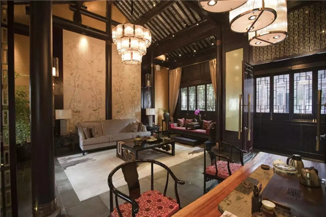 美的让外国人看呆的中式茶装修，东易力天装饰*美中式茶室分享