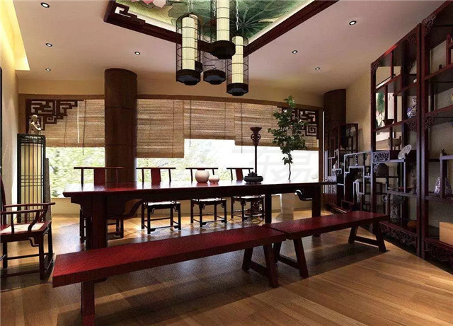 美的让外国人看呆的中式茶装修，东易力天装饰*美中式茶室分享