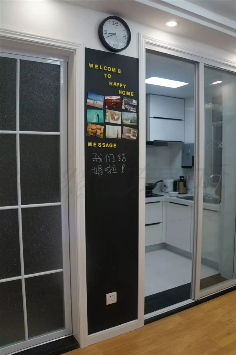 郑州别墅装修玩转黑板墙，涂鸦、文艺两相宜